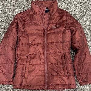 Reebok Burgundy Quilted Jacket
